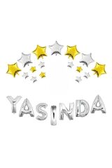 Yaşında GÜMÜŞ Konsept Doğum günü Parti Kutlama Seti