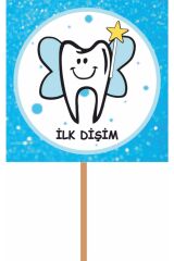 Diş Buğdayı Partisi Ilk Dişim Sunum Kürdanı Mavi
