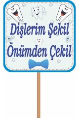 Diş Buğdayı Ilk Dişim Flama Pankart Mısır Kutusu Kürdan Seti Mavi