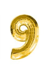 9 Yaş Doğumgünü Parti Konsepti Gold