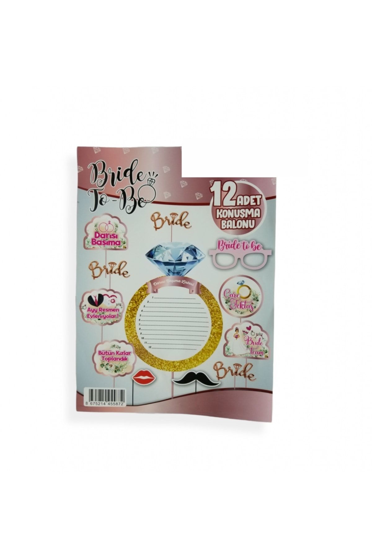 Bride To Be Konuşma Balonu Seti 12'li