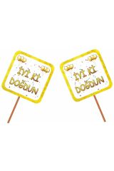 4 Yaş Doğumgünü Parti Konsepti Gold
