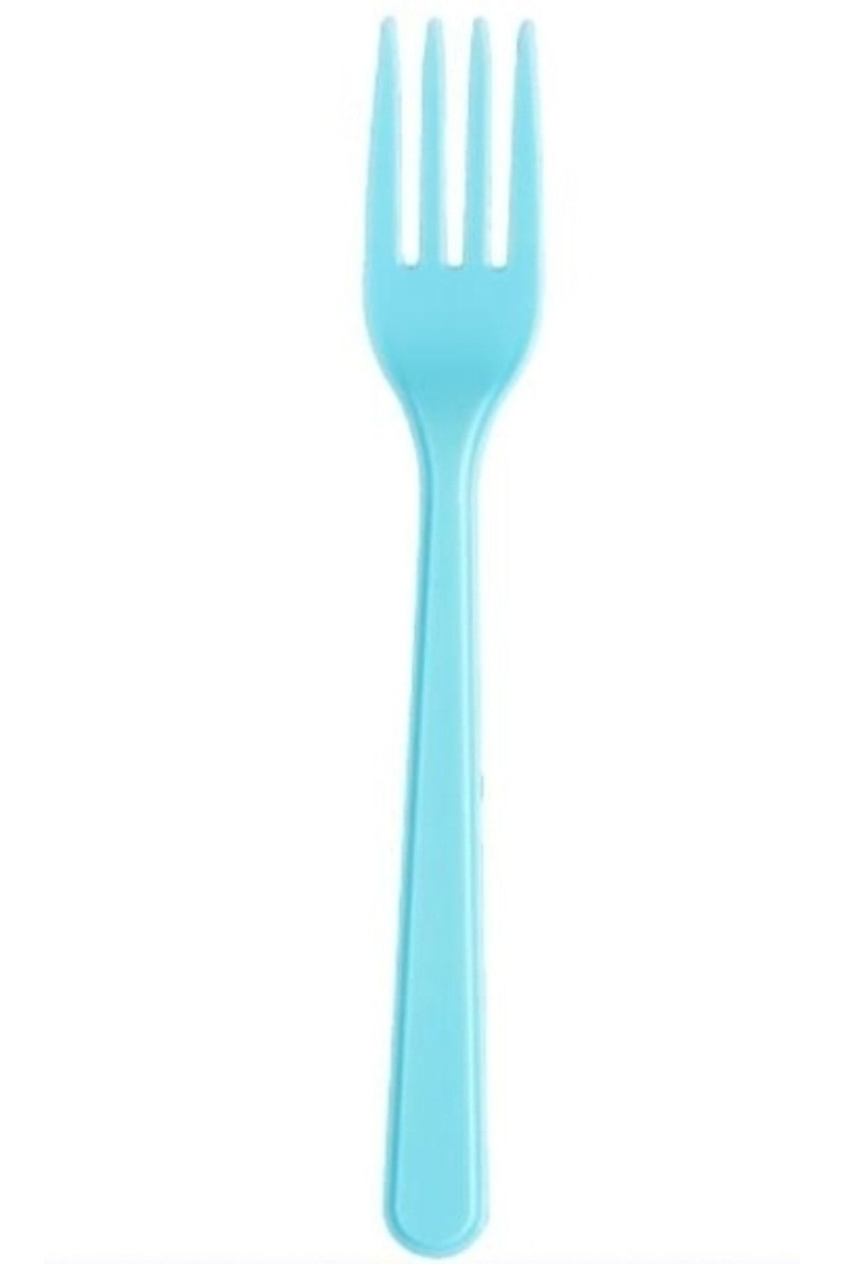 25 Li Mavi Plastik Çatal