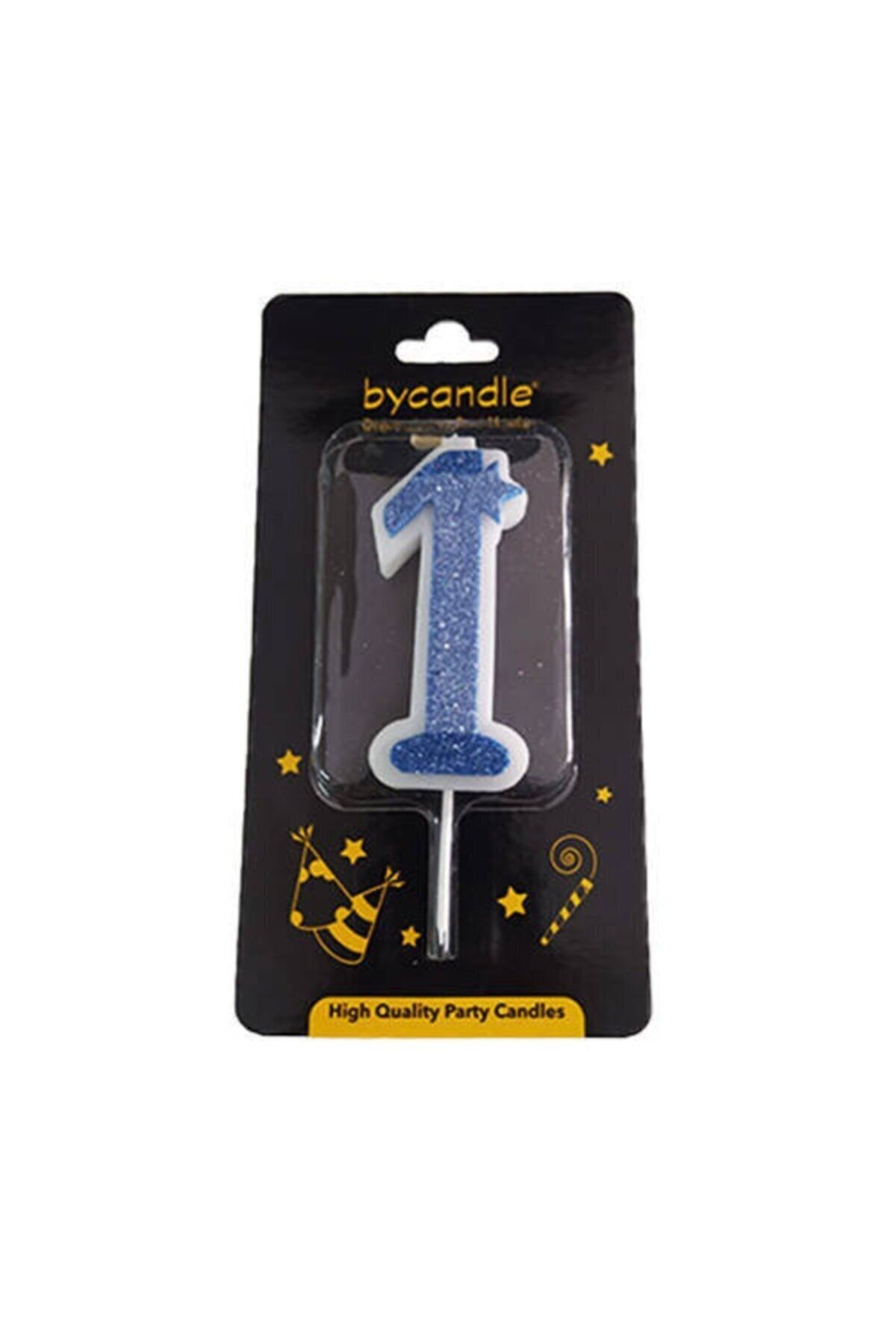 Rakam Mum Simli Mavi 1