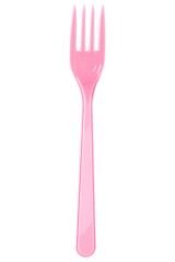 Plastik Pembe Çatal 25'li
