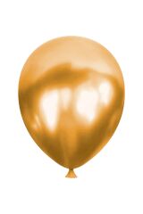 Metalik Balon 10 Adet Gold