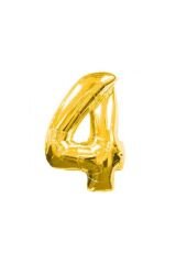 Gold Folyo Rakam Balon 4 16'' Inç 40 cm