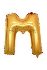 16'' Inç 40 Cm Folyo Harf Balon Gold M Harfi