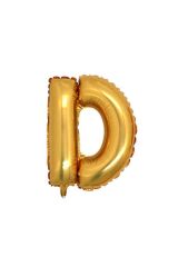 16'' Inç 40 Cm Folyo Harf Balon Gold D Harfi