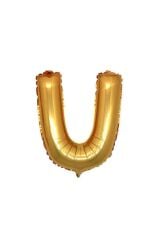 16'' Inç 40 Cm Folyo Harf Balon Gold U Harfi