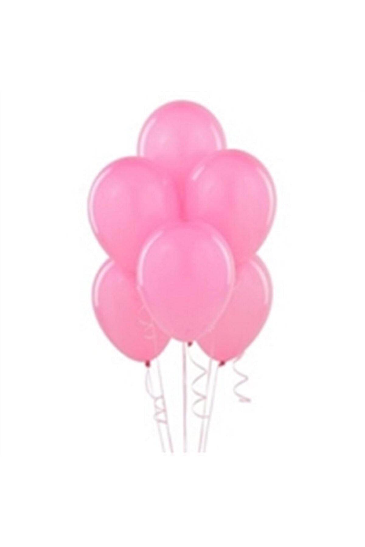 Metalik Balon 10 Adet Pembe