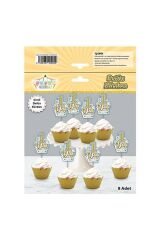 Mini Party Store 8'li Simli Eva Delux Kürdan Mavi 1 Yaş