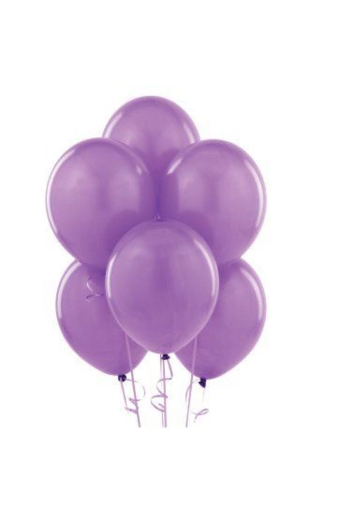 Metalik Balon 10 Adet Lila