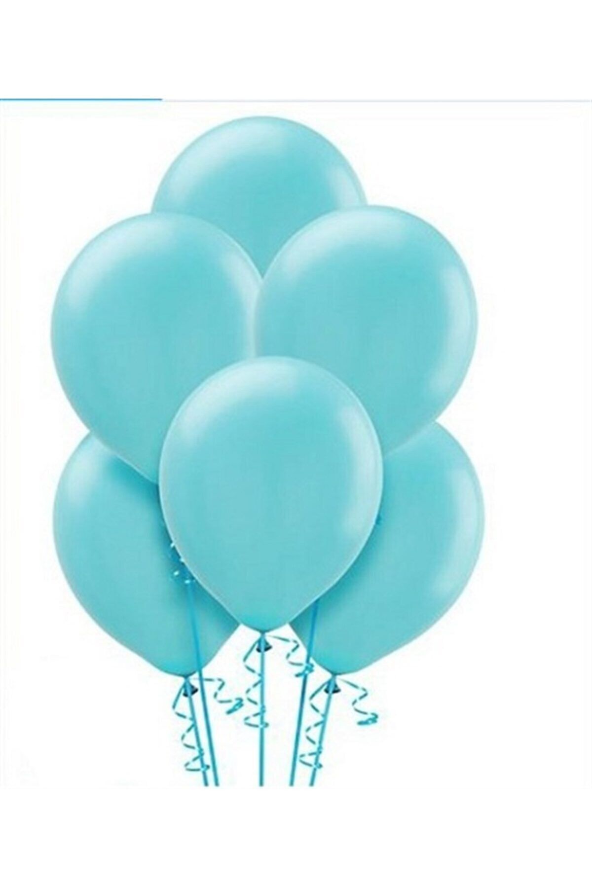 Metalik Balon 10 Adet Açık Mavi