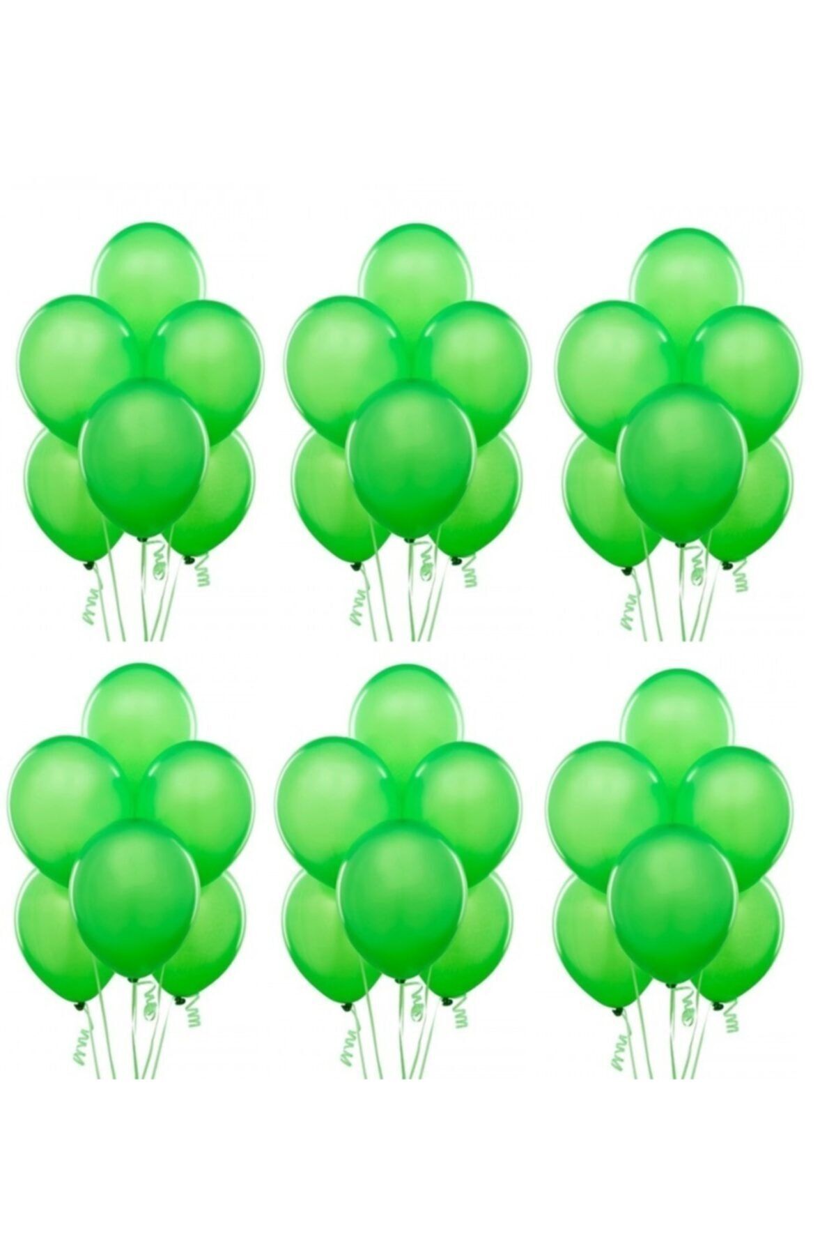 Açık Yeşil Metalik Balon 20 Adet