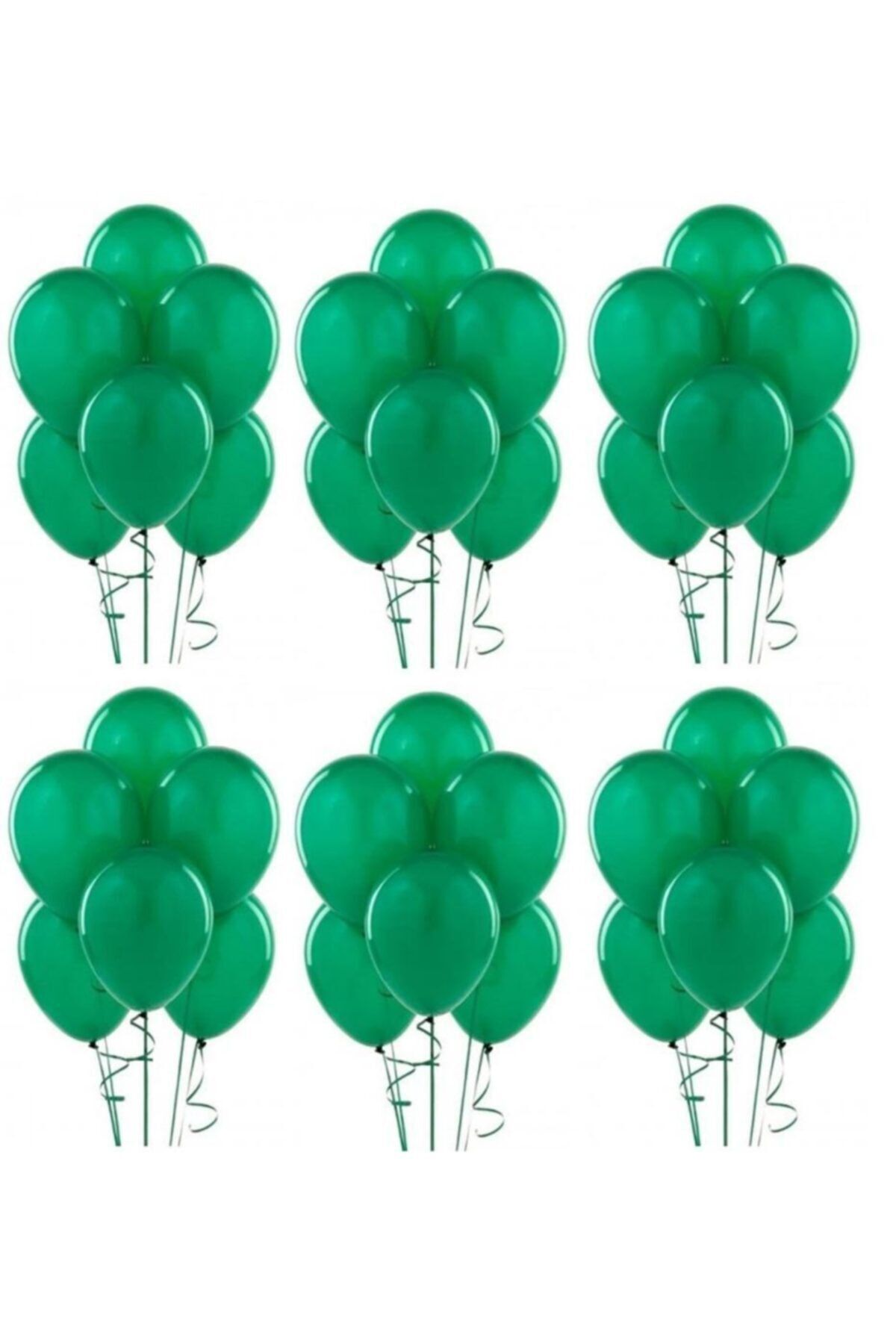 Koyu Yeşil Metalik Balon 20 Adet