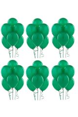 Koyu Yeşil Metalik Balon 20 Adet