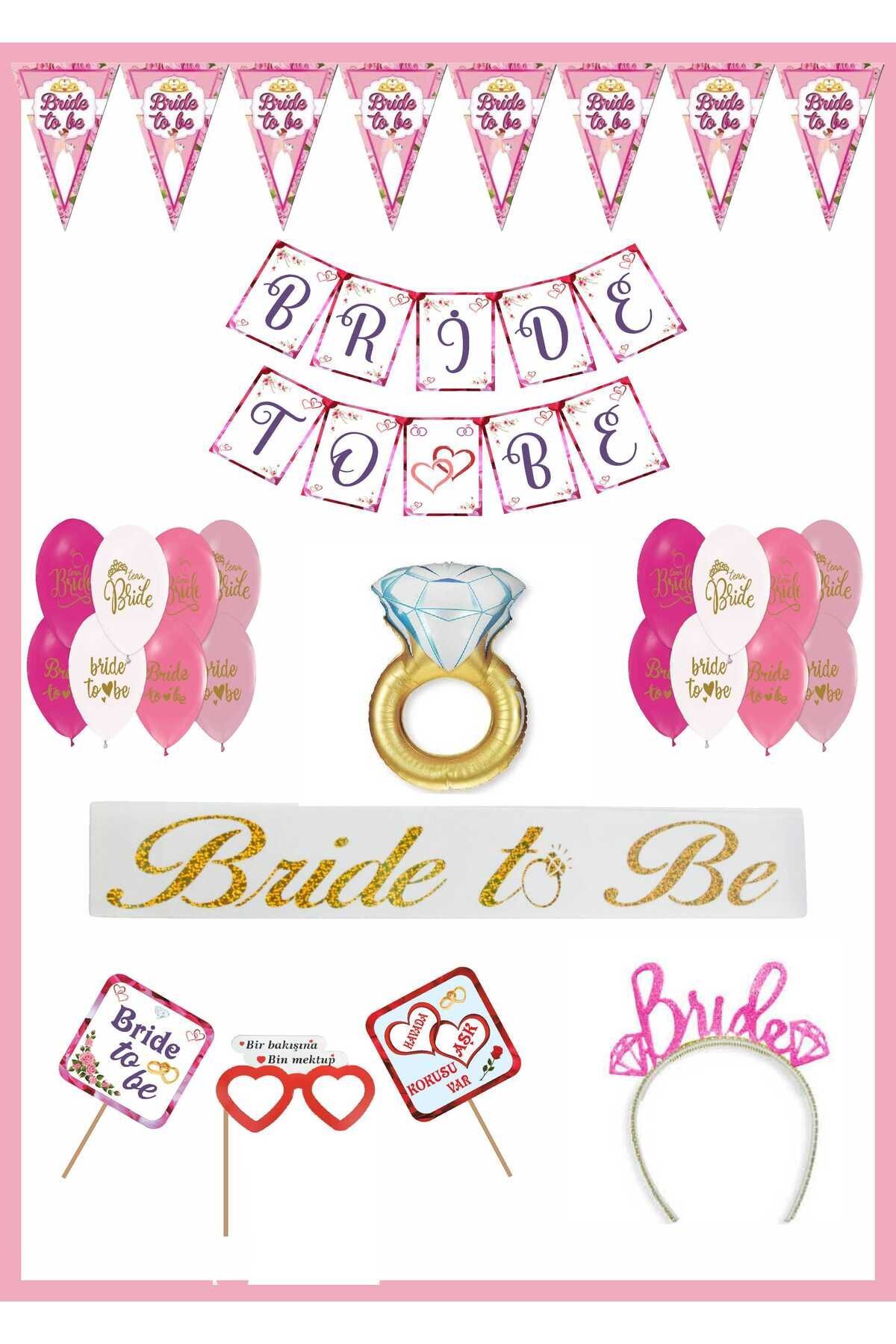 Lüks Bekarlığa Veda Partisi Seti Bride To Be Paketi