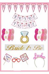 Lüks Bekarlığa Veda Partisi Seti Bride To Be Paketi
