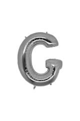 16'' Inç 40 Cm Folyo Harf Balon Gümüş G Harfi