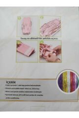 Püsküllü Işıltılı Metalize Masa Eteği Rose Gold