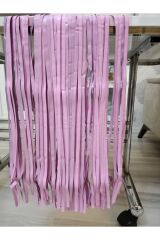 Kapı Ve Duvar Fon Perdesi Işıltılı Püsküllü Pembe ( 100*220 Cm)