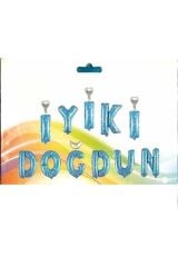 Mavi Iyi Ki Doğdun Folyo Balon 16 Inç