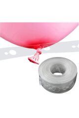 50 Adet Metalik Balon Ve 5 Metre Balon Zinciri (PEMBE- AÇIK MAVİ-BEYAZ)