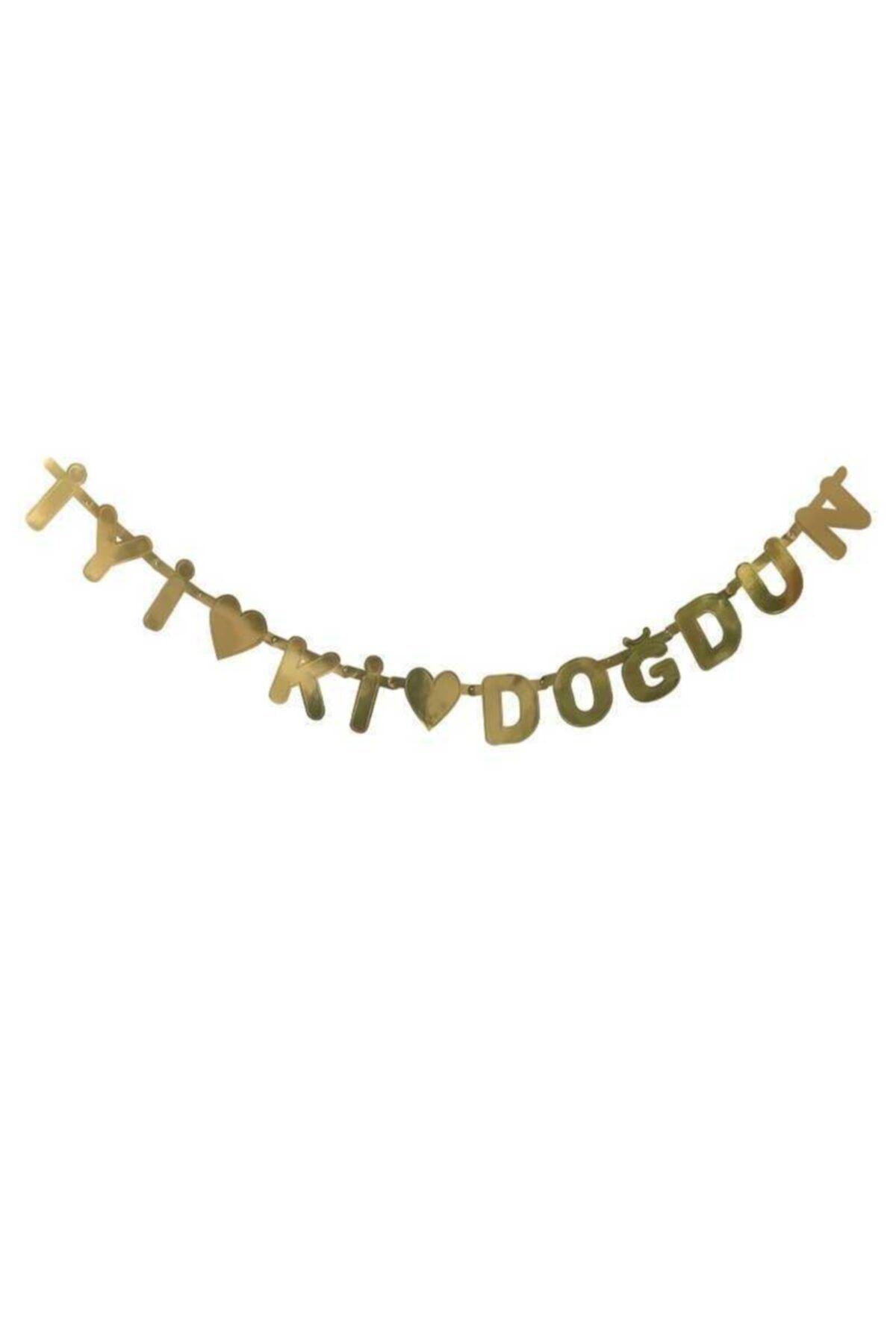 Metalik Gold Iyiki Doğdun Banner