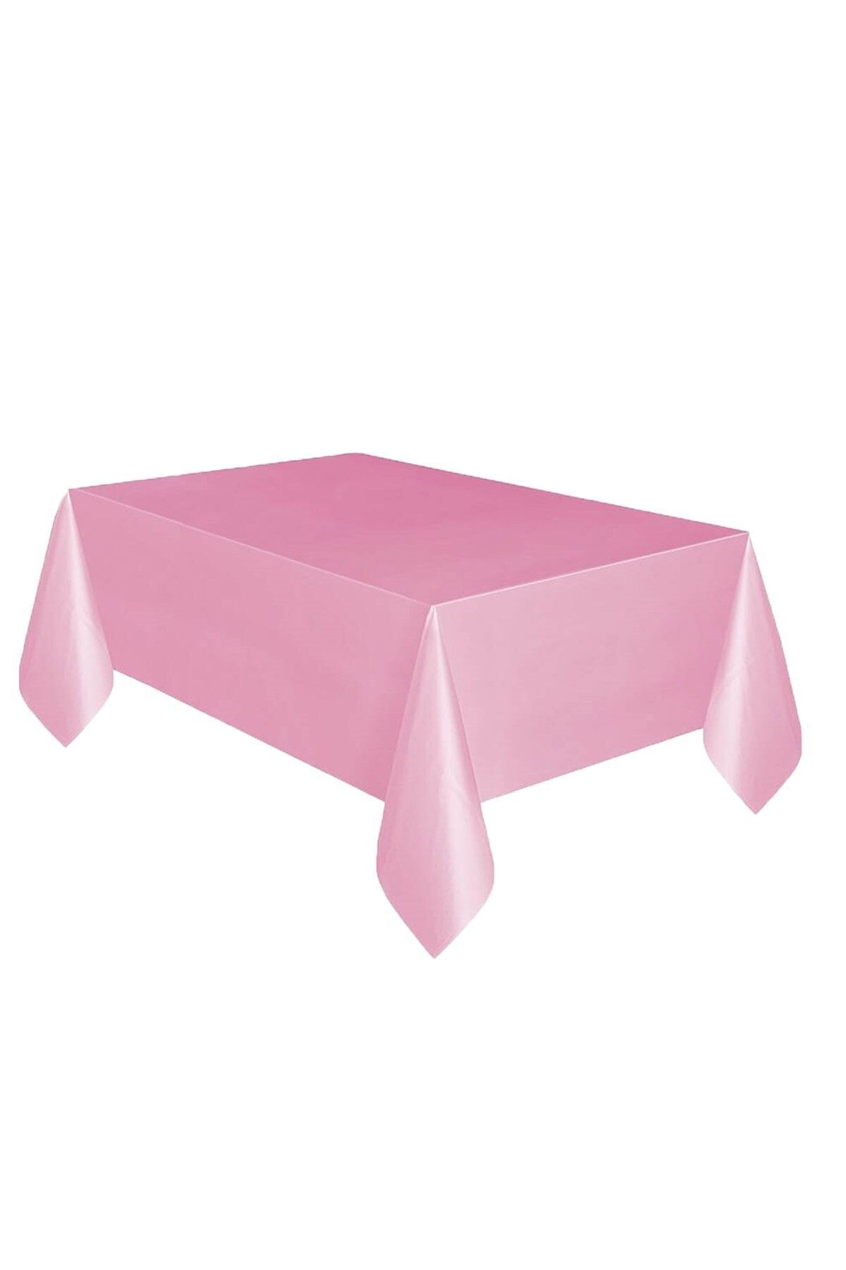 Pembe Plastik Kullan At Parti Masa Örtüsü