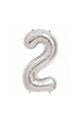 Folyo Balon Rakam 2 Gümüş 40 Inc P1-200 Ar1589g2