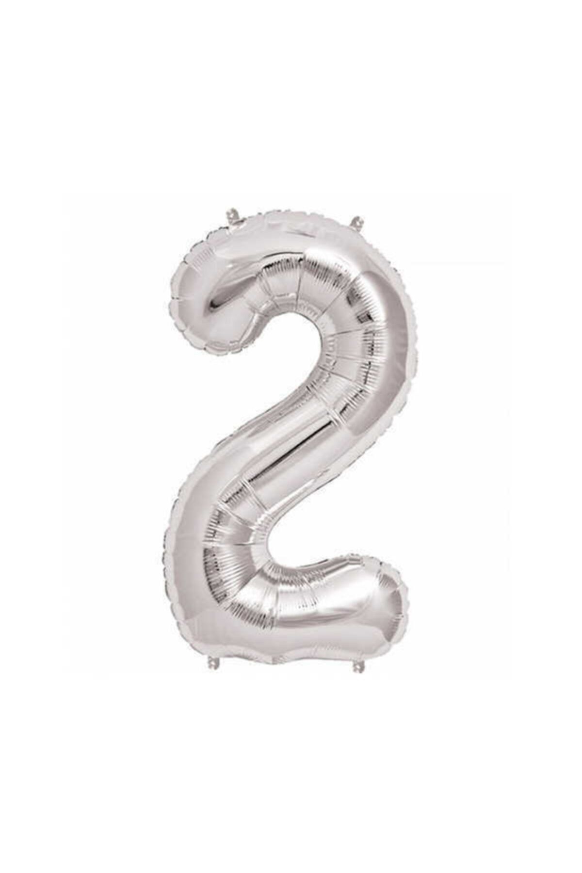 Folyo Balon Rakam 2 Gümüş 16 Inc(40cm) Pk:1 Ar1596g2