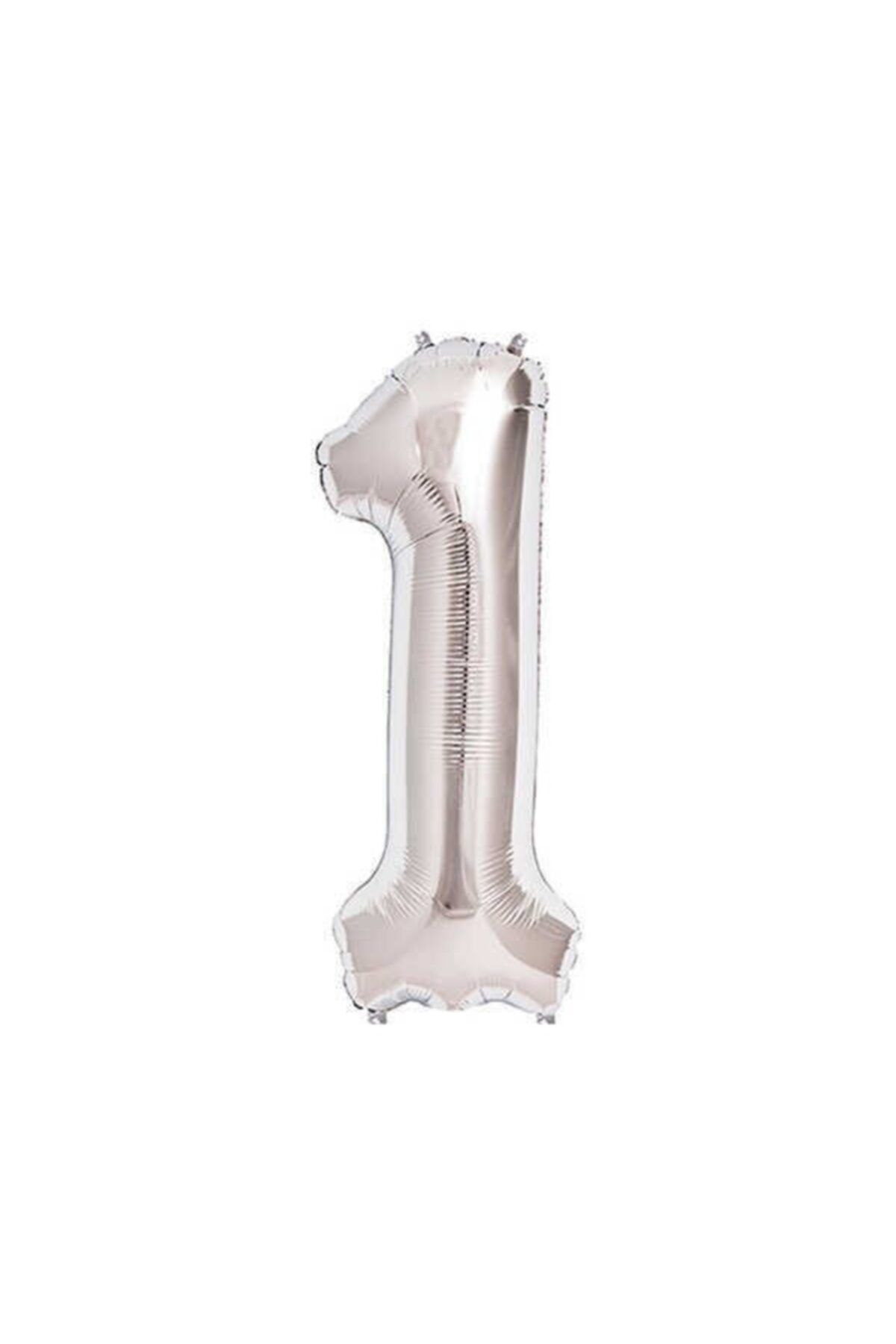 Folyo Balon Rakam 1 Gümüş  (40 Inc) 100 cm