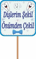 Ilk Dişim Çıktı Yazı Ve Konuşma Balonu Seti Mavi