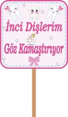 Ilk Dişim Çıktı Kişiye Özel Yazı Ve Konuşma Balonu Seti Pembe